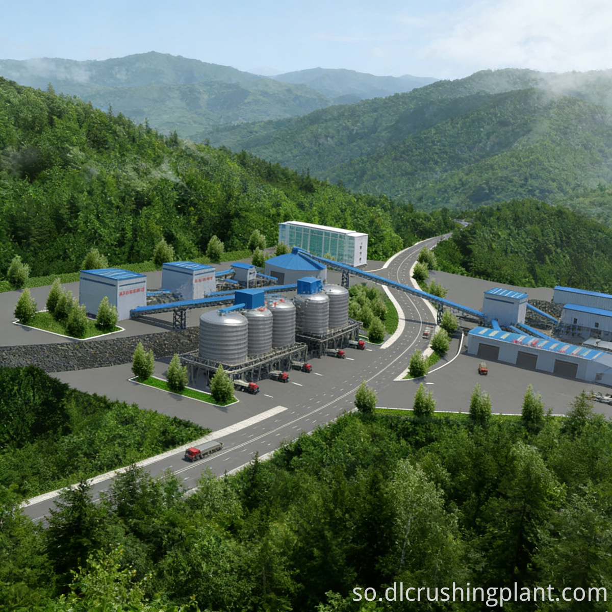 Khadka Wax-soo-saarka Dhagaxa ee Saxda ah Precision-Grading Stone Production Line